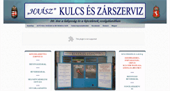 Desktop Screenshot of haaszkulcs.hu